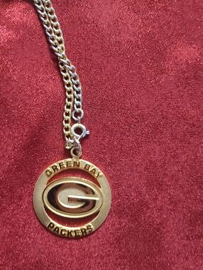Green Bay Packers Gold-Tone Pendant Necklace